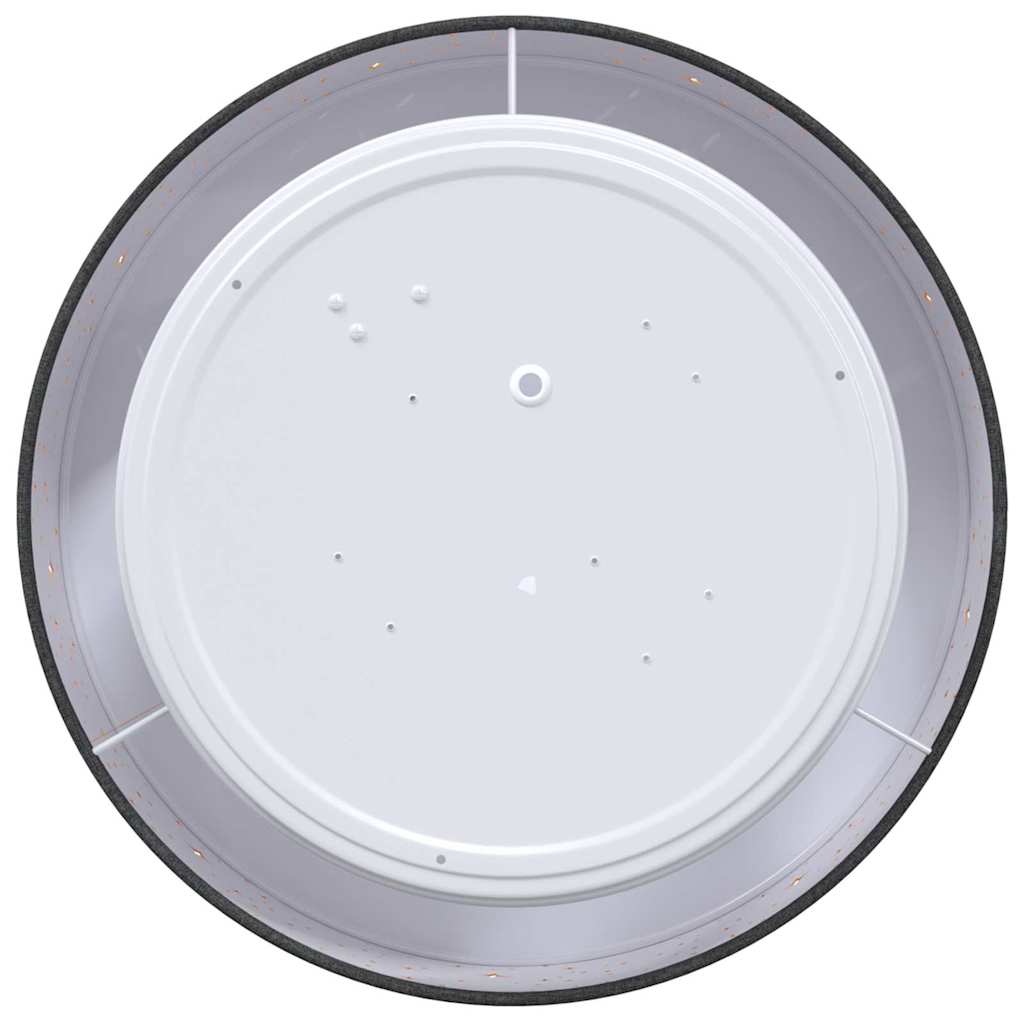 Stropná Lampa Čierna 30 X 13.5 Cm Látka