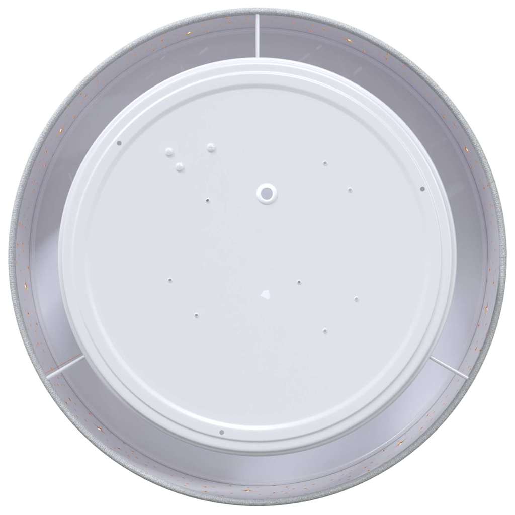 Stropná Lampa Sivá 30 X 13.5 Cm Látka