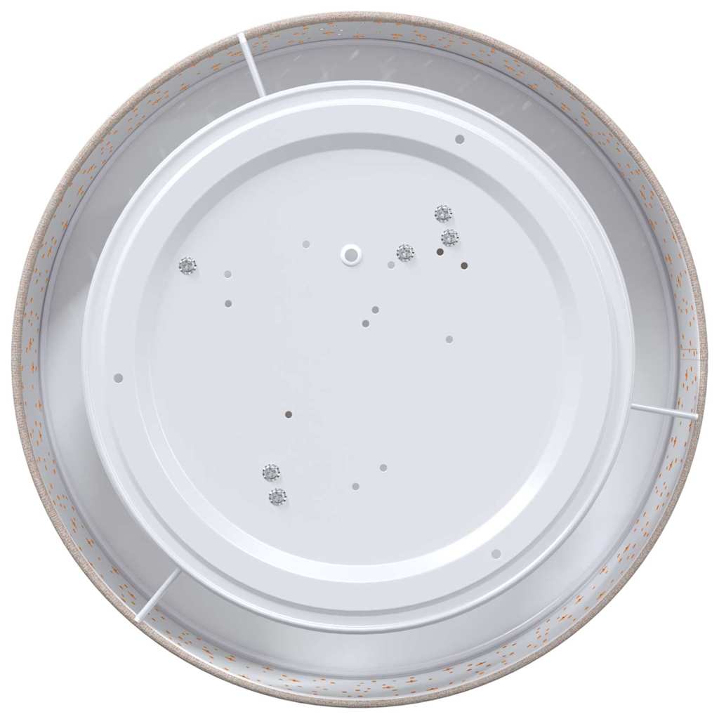 Stropná Lampa Sivohnedá 38 X 13.5 Cm Látka