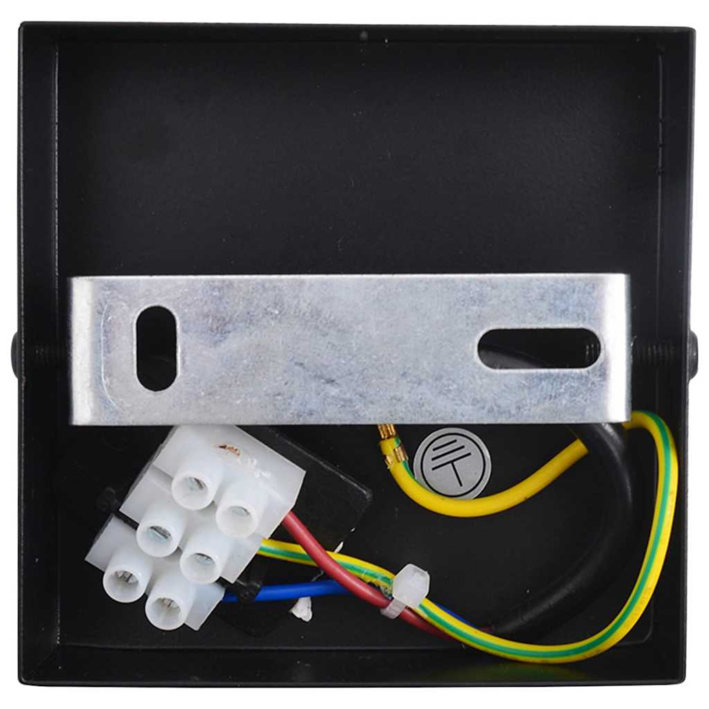 Stropné Bodové Svetlo Čierna 13 X 13 X 26 Cm Sklo A Kov