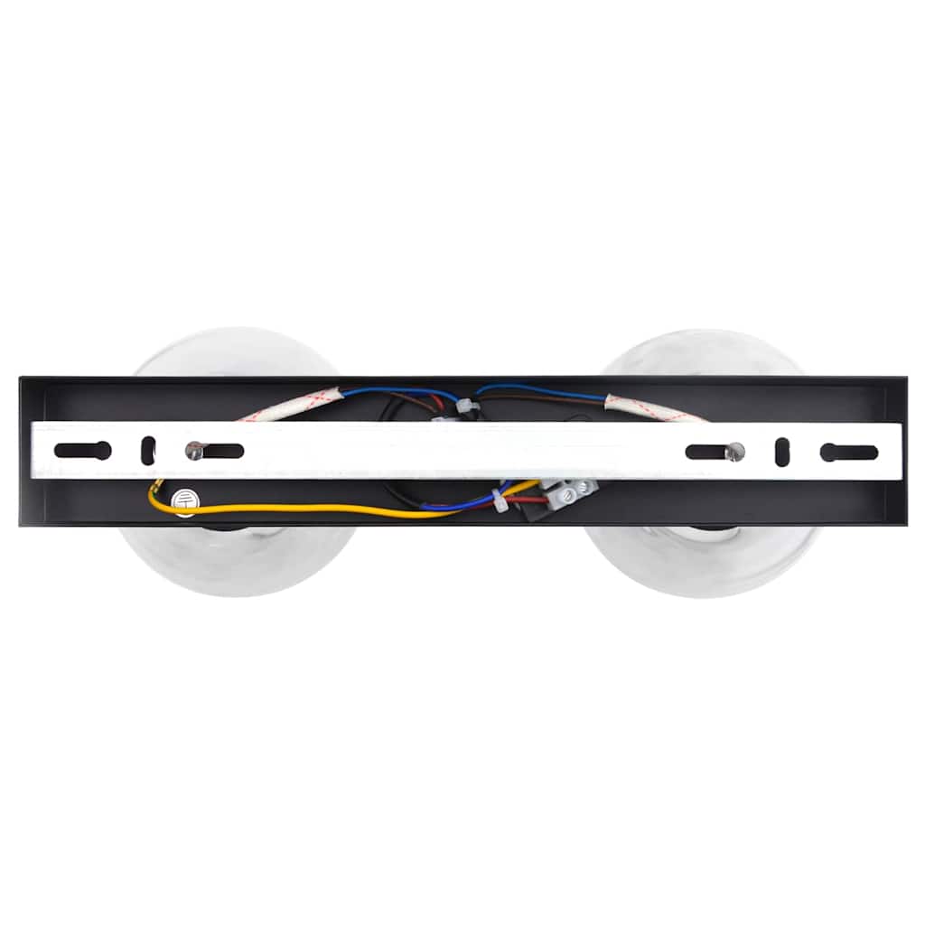 Stropné Bodové Svetlo Čierna 33 X 13 X 26 Cm Sklo A Kov