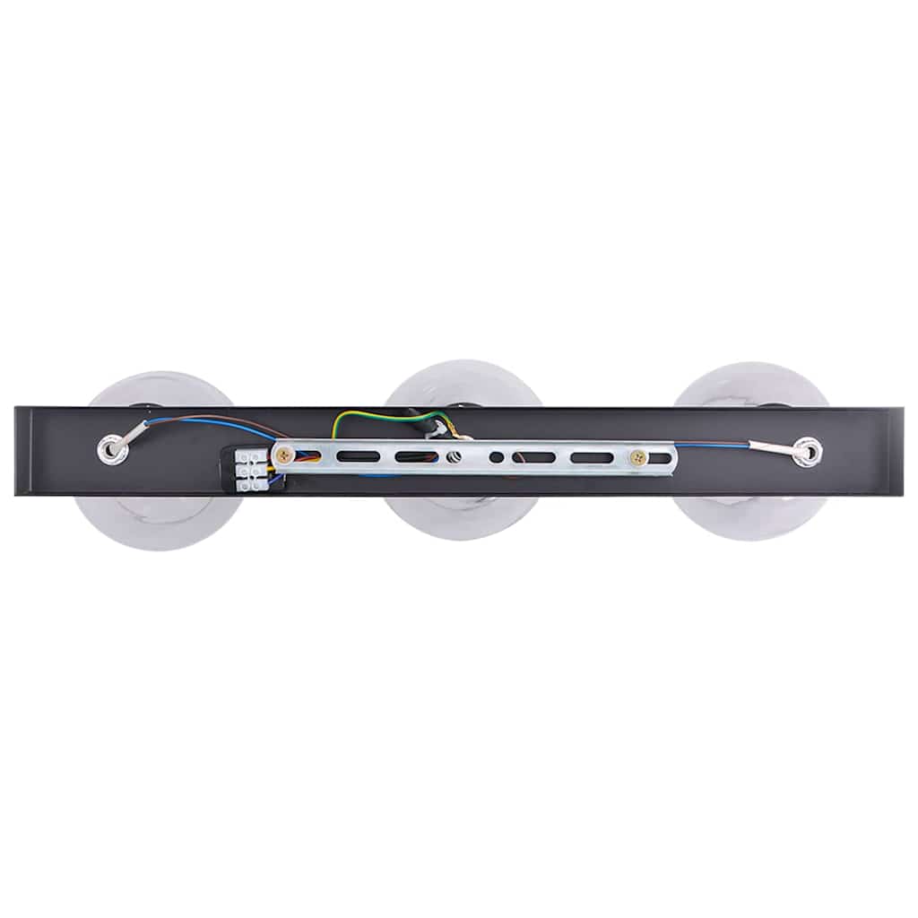 Stropné Bodové Svetlo Čierna 54 X 13 X 26 Cm Sklo A Kov