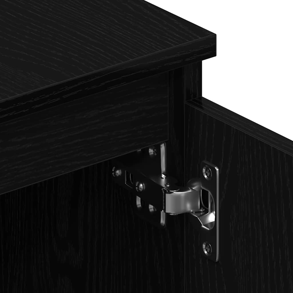 Tv Skrinka Dub Čierny 140X40X36 Cm Konštrukčné Drevo