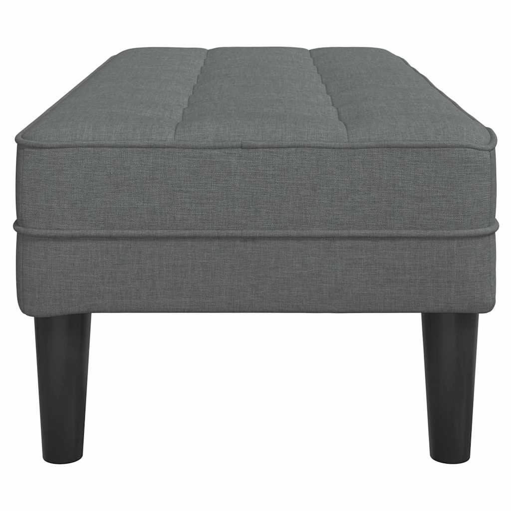 Lavička Tmavo Šedá 113 X 57 X 39 Cm Látka