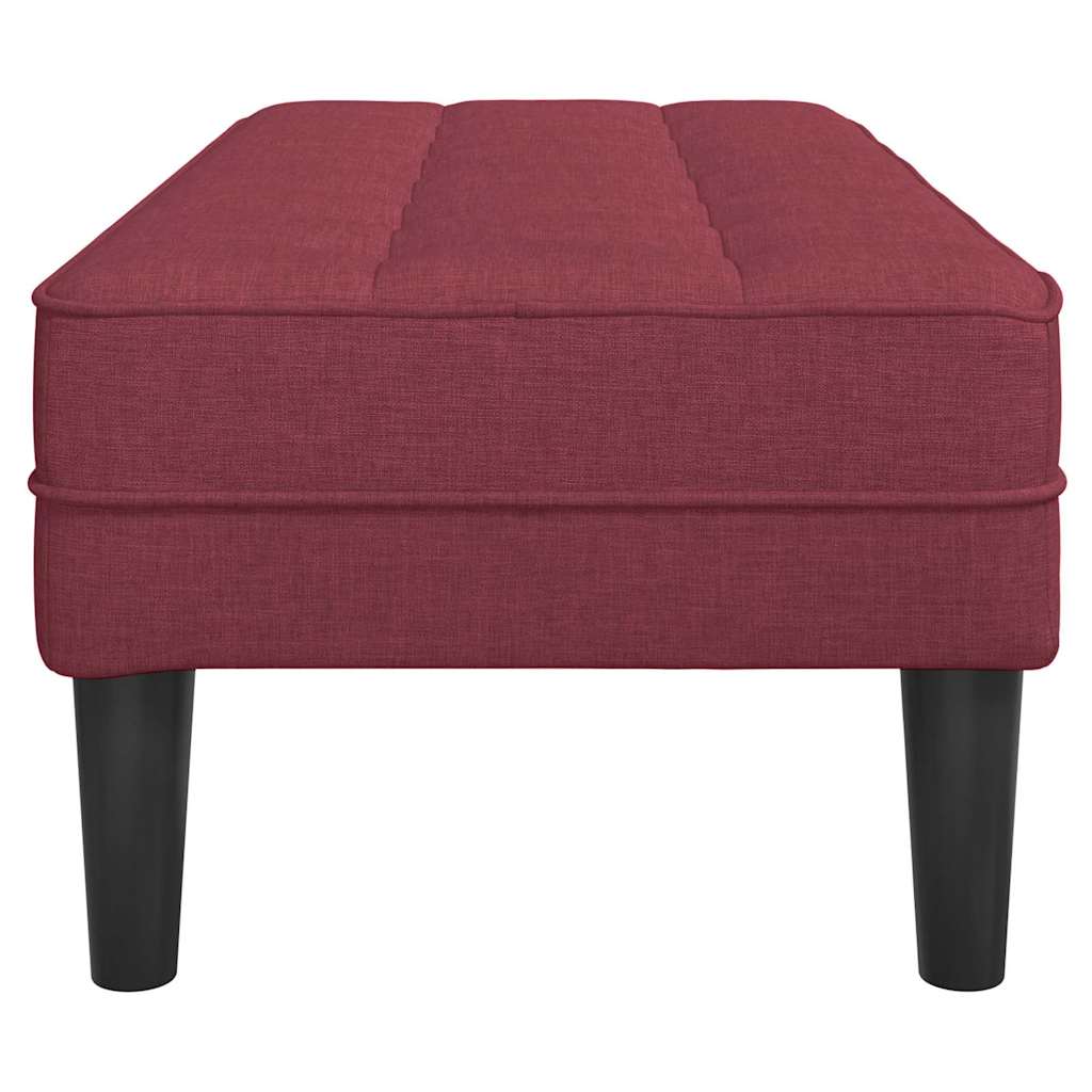 Lavička Vínovo Červená 113 X 57 X 39 Cm Látka