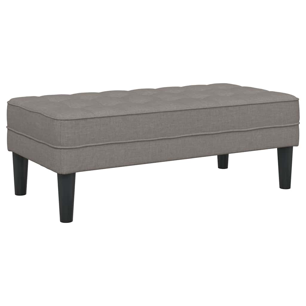 Lavička Sivohnedá 113 X 57 X 39 Cm Látka