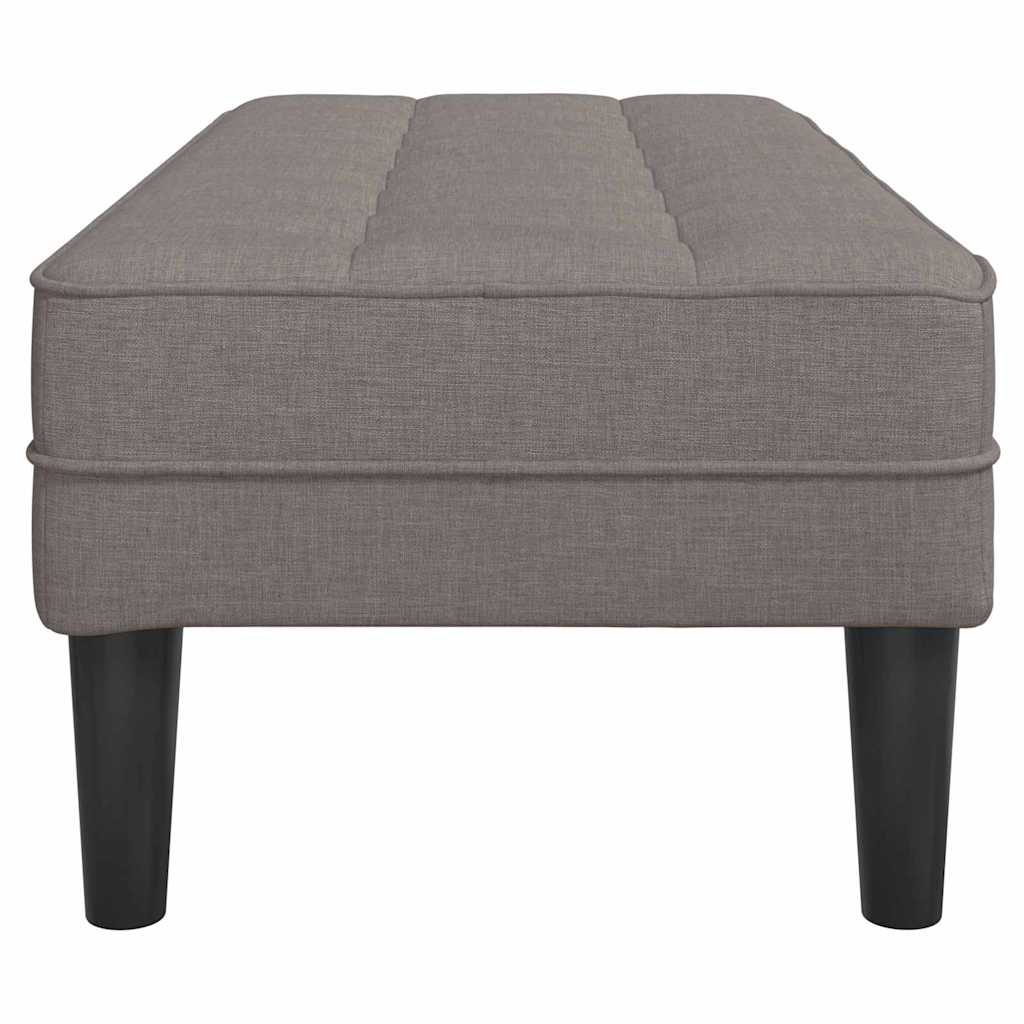 Lavička Sivohnedá 113 X 57 X 39 Cm Látka