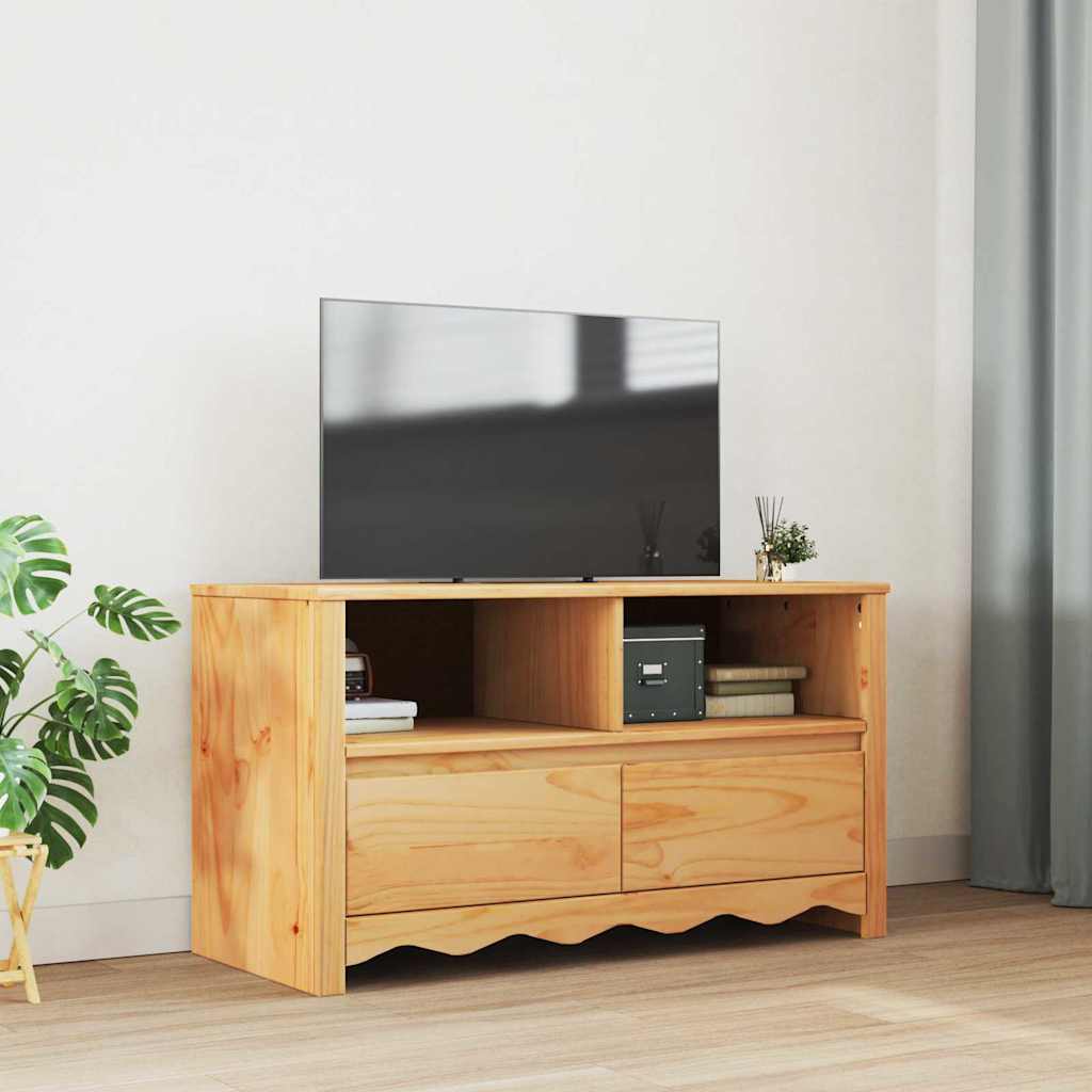 Tv Stolík Drammen Dub 99 X 43 X 55 Cm Borovicový Masív