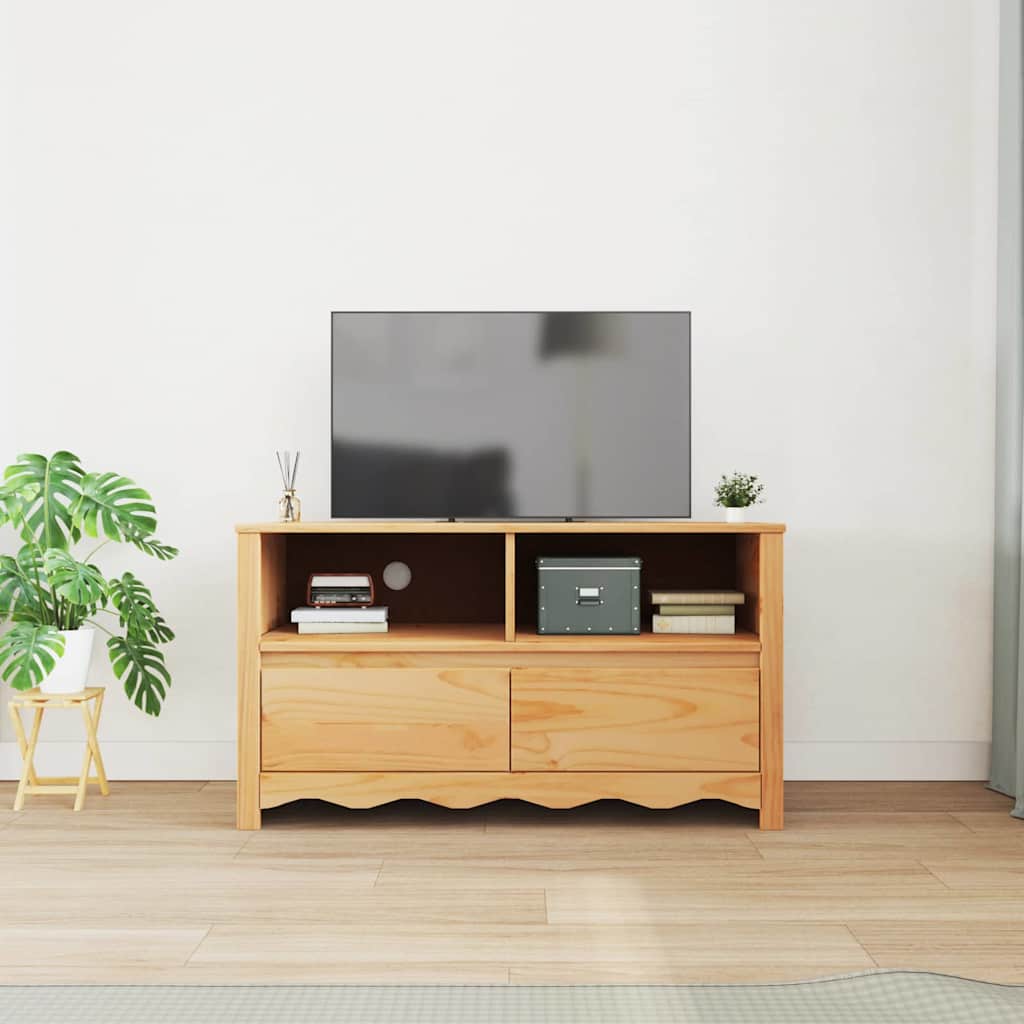 Tv Stolík Drammen Dub 99 X 43 X 55 Cm Borovicový Masív