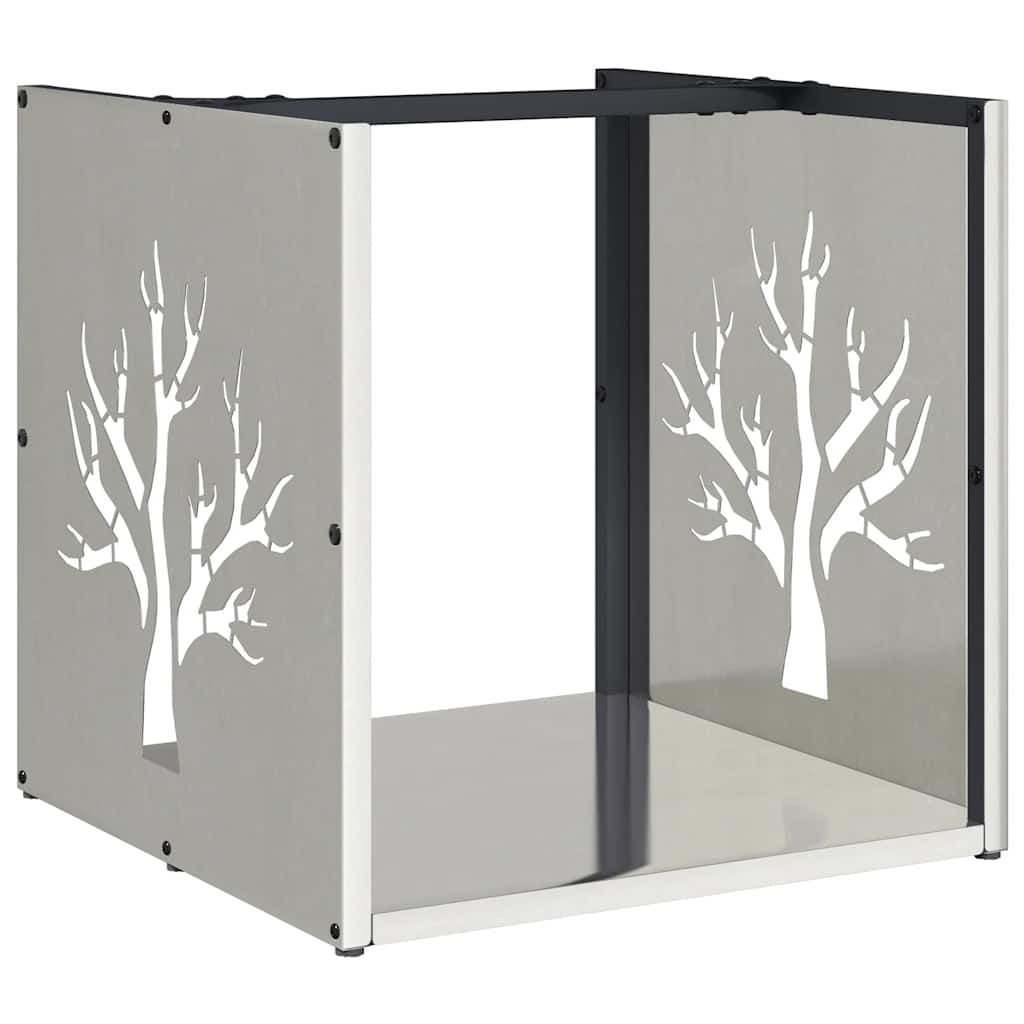 Regál Na Krbové Drevo 40X40X40 Cm, Nehrdzavejúca Oceľ