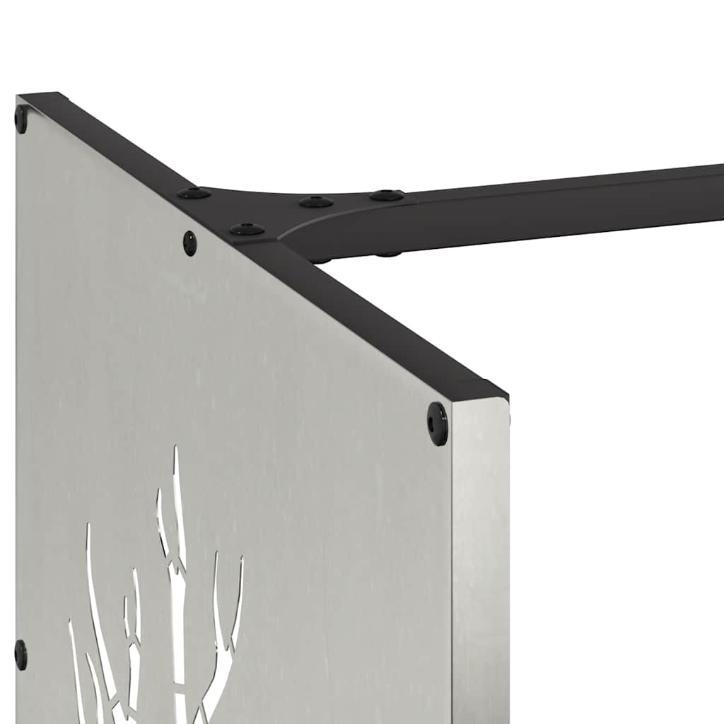 Regál Na Krbové Drevo 40X40X40 Cm, Nehrdzavejúca Oceľ