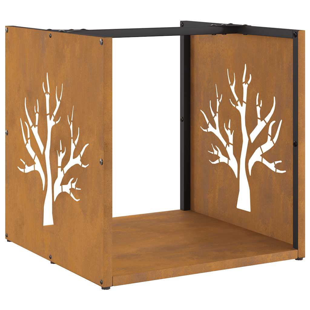 Regál Na Krbové Drevo Oceľ Odolná Voči Poveternostným Vplyvom