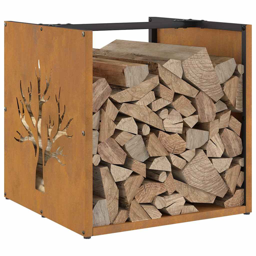 Regál Na Krbové Drevo Oceľ Odolná Voči Poveternostným Vplyvom