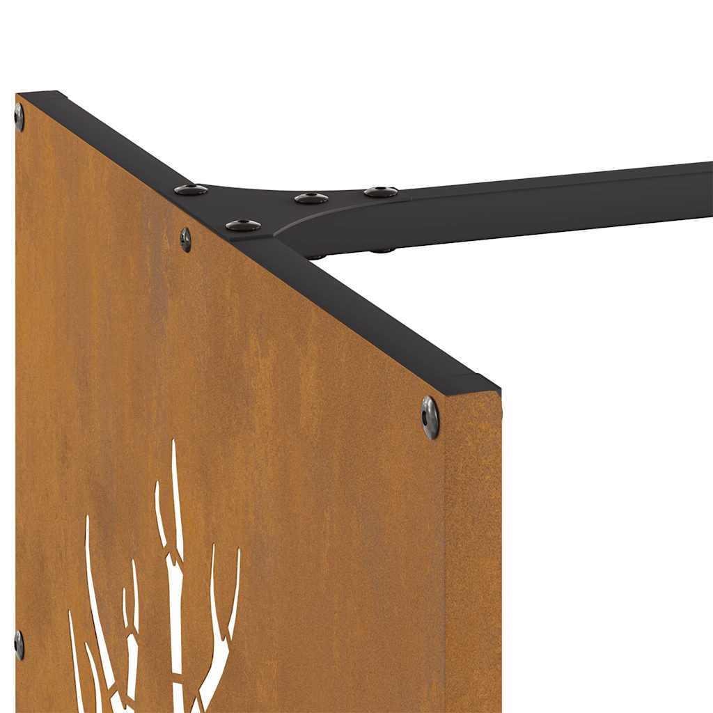 Regál Na Krbové Drevo Oceľ Odolná Voči Poveternostným Vplyvom