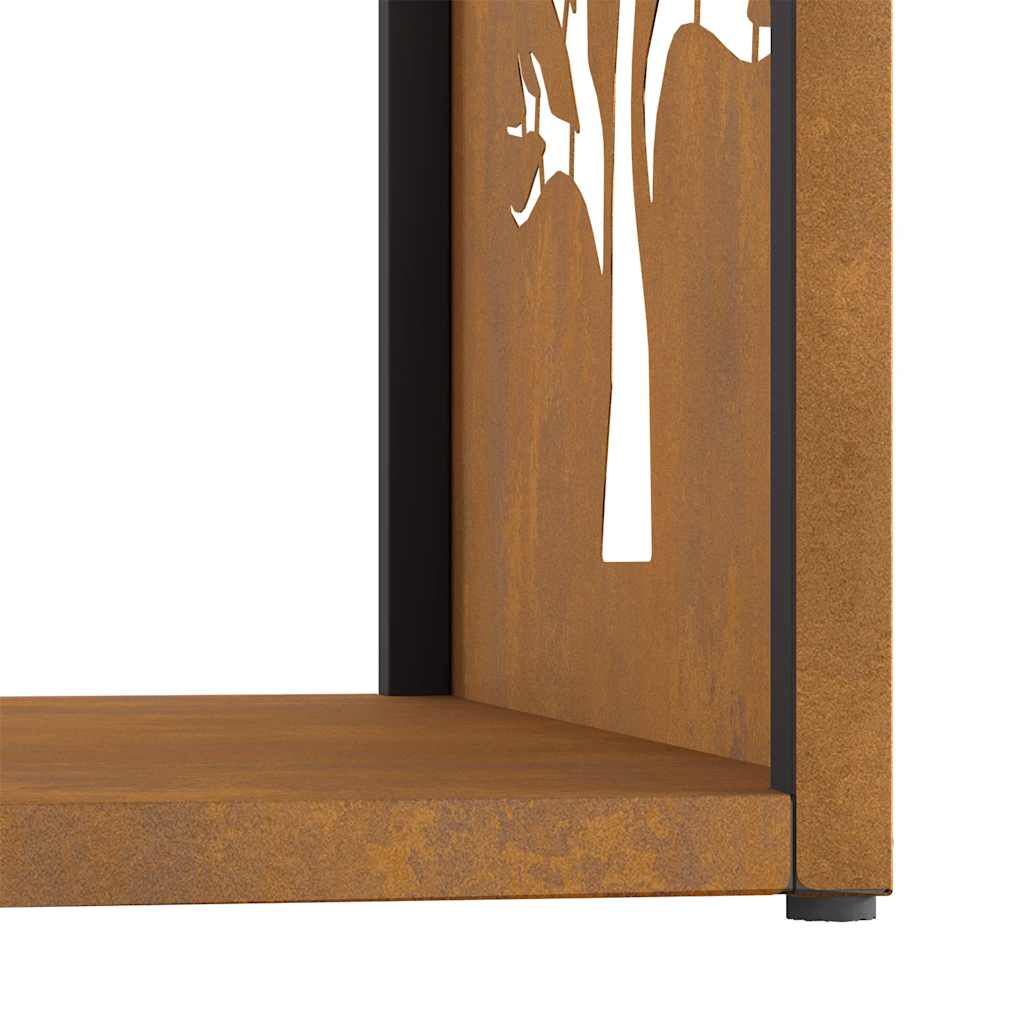 Regál Na Krbové Drevo Oceľ Odolná Voči Poveternostným Vplyvom