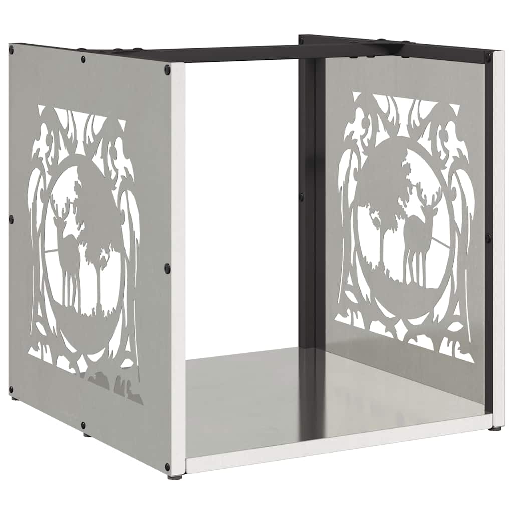 Regál Na Krbové Drevo 40X40X40 Cm, Nehrdzavejúca Oceľ