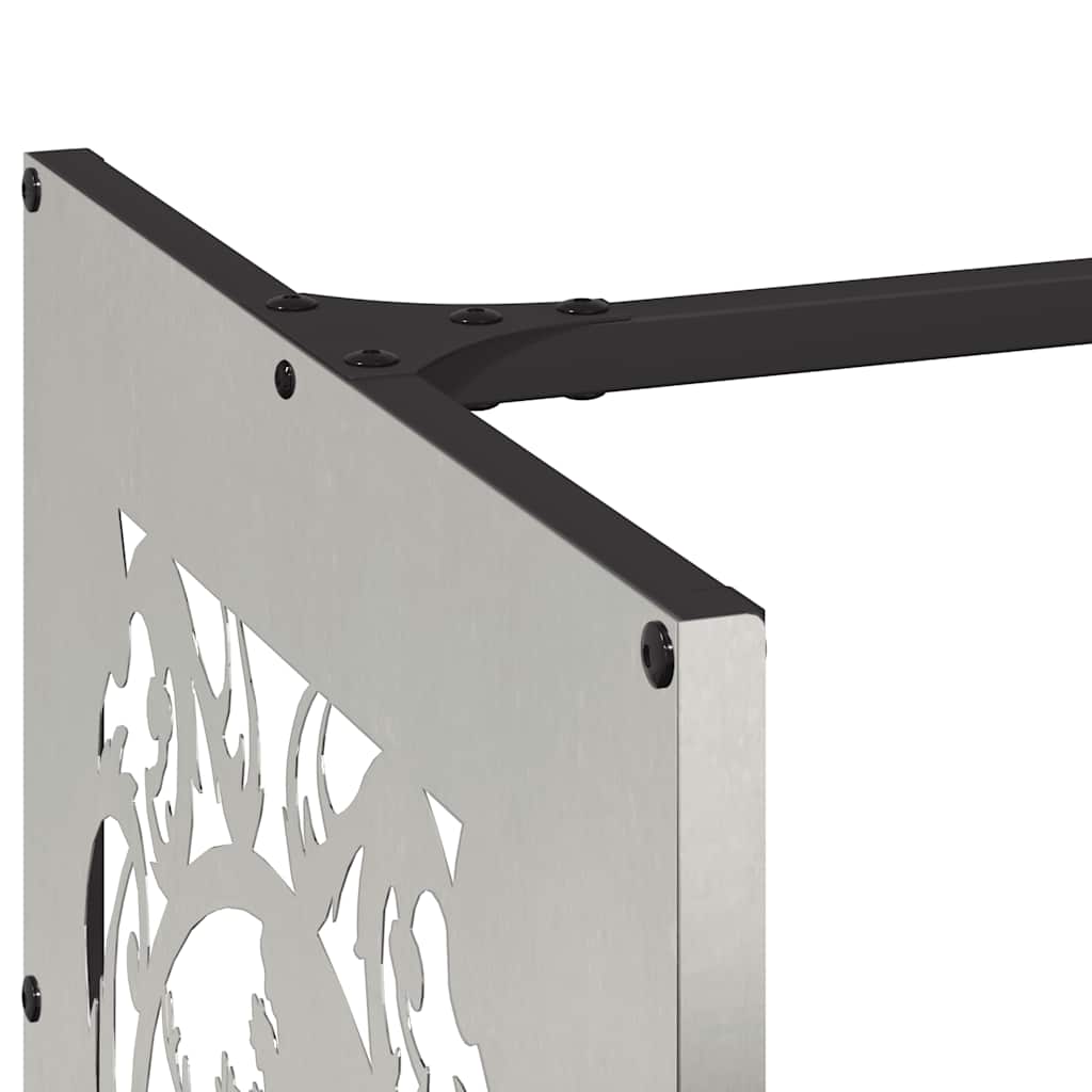 Regál Na Krbové Drevo 40X40X40 Cm, Nehrdzavejúca Oceľ