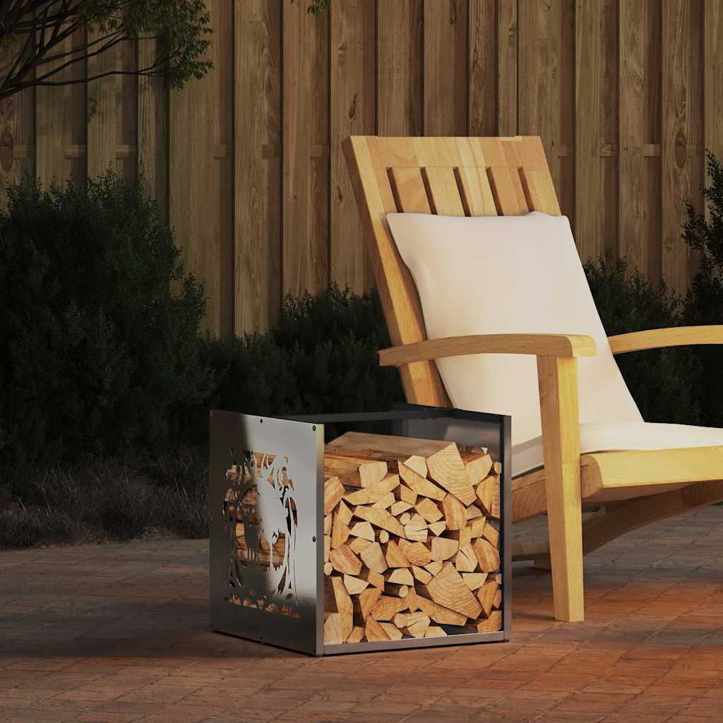 Regál Na Krbové Drevo 40X40X40 Cm, Nehrdzavejúca Oceľ