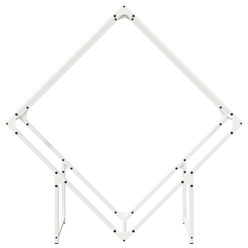 Stojan Na Palivové Drevo Biely Oceľ Valcovaná Za Studena