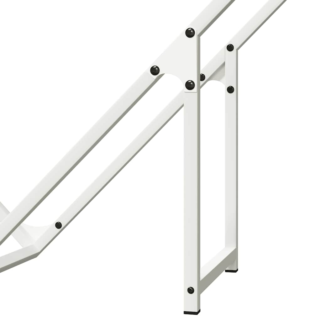 Stojan Na Palivové Drevo Biely Oceľ Valcovaná Za Studena