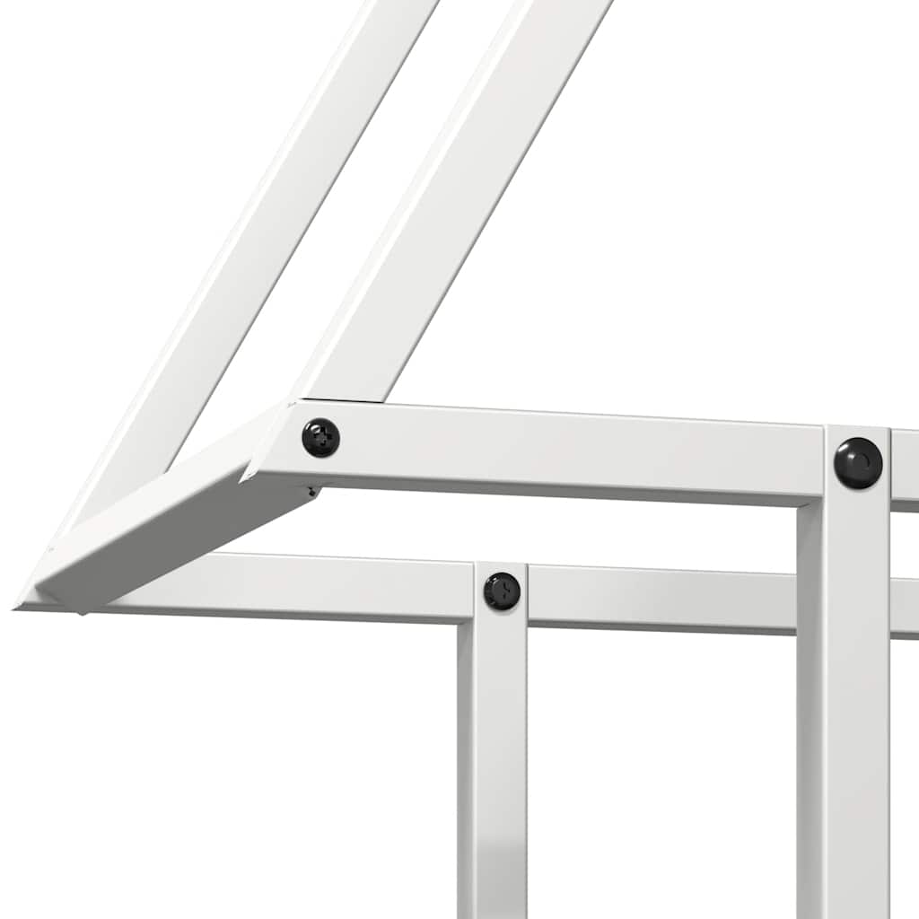 Stojan Na Palivové Drevo Biely Oceľ Valcovaná Za Studena