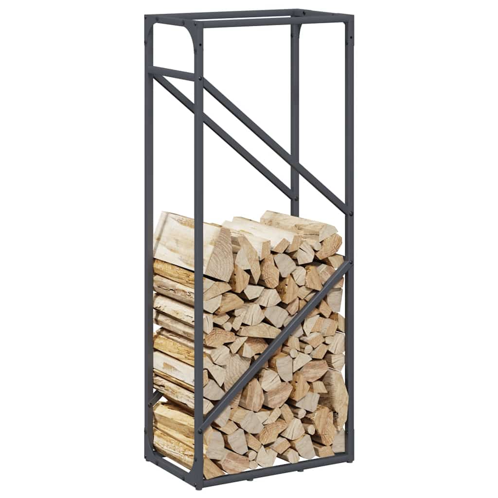 Stojan Na Palivové Drevo Antracit Oceľ Valcovaná Za Studena