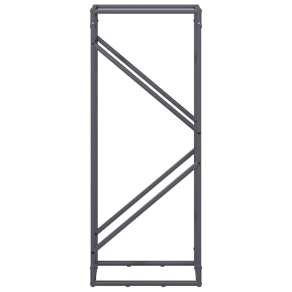 Stojan Na Palivové Drevo Antracit Oceľ Valcovaná Za Studena