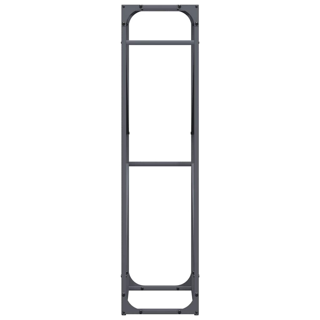 Stojan Na Palivové Drevo Antracit Oceľ Valcovaná Za Studena