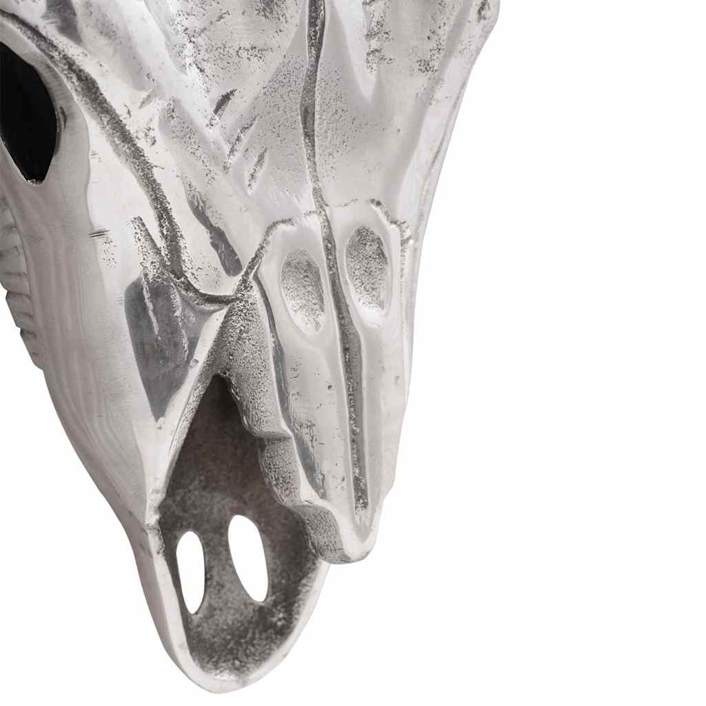 Lebka Býka Strieborná 49 X 10 X 36 Cm Hliník