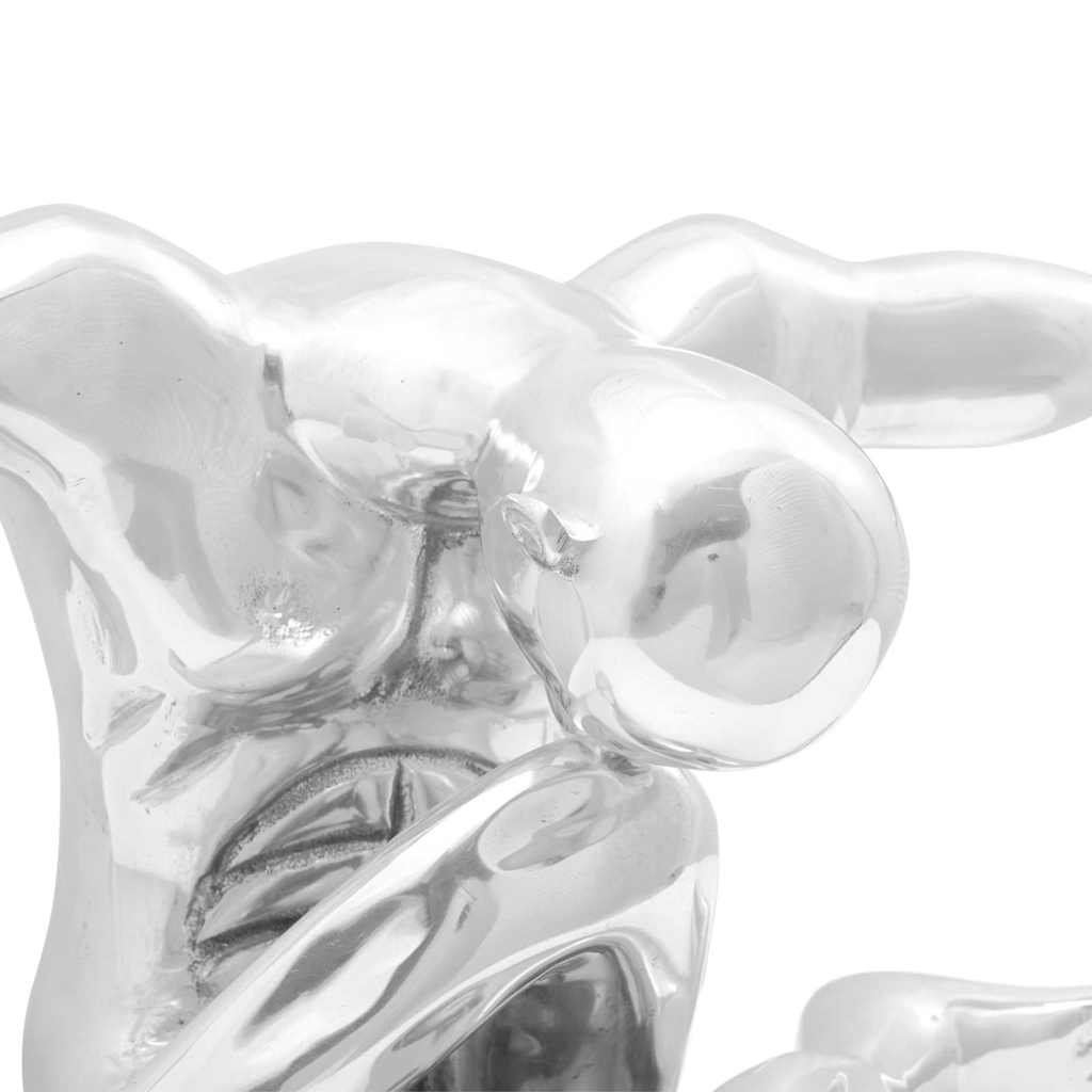 Socha Strieborná 63 X 20 X 22 Cm Hliník