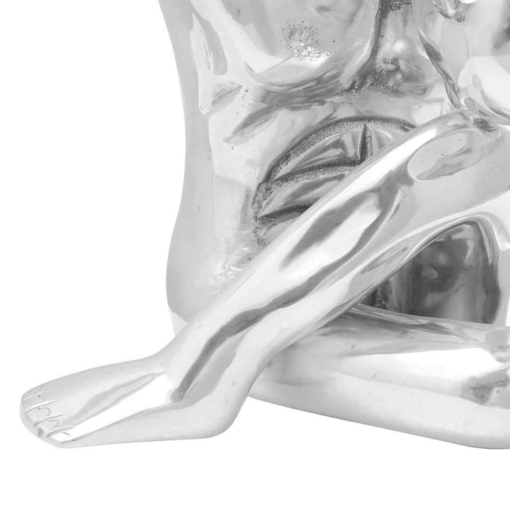 Socha Strieborná 91.5 X 32 X 33 Cm Hliník