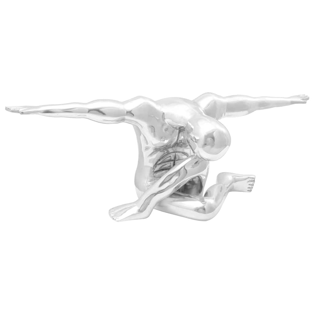 Socha Strieborná 91.5 X 32 X 33 Cm Hliník