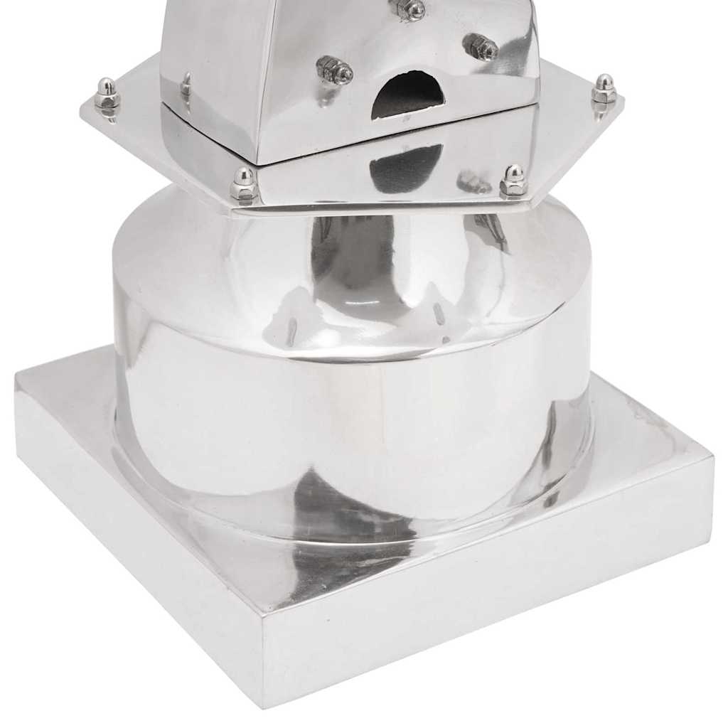 Socha Strieborná 26 X 26 X 110 Cm Hliník