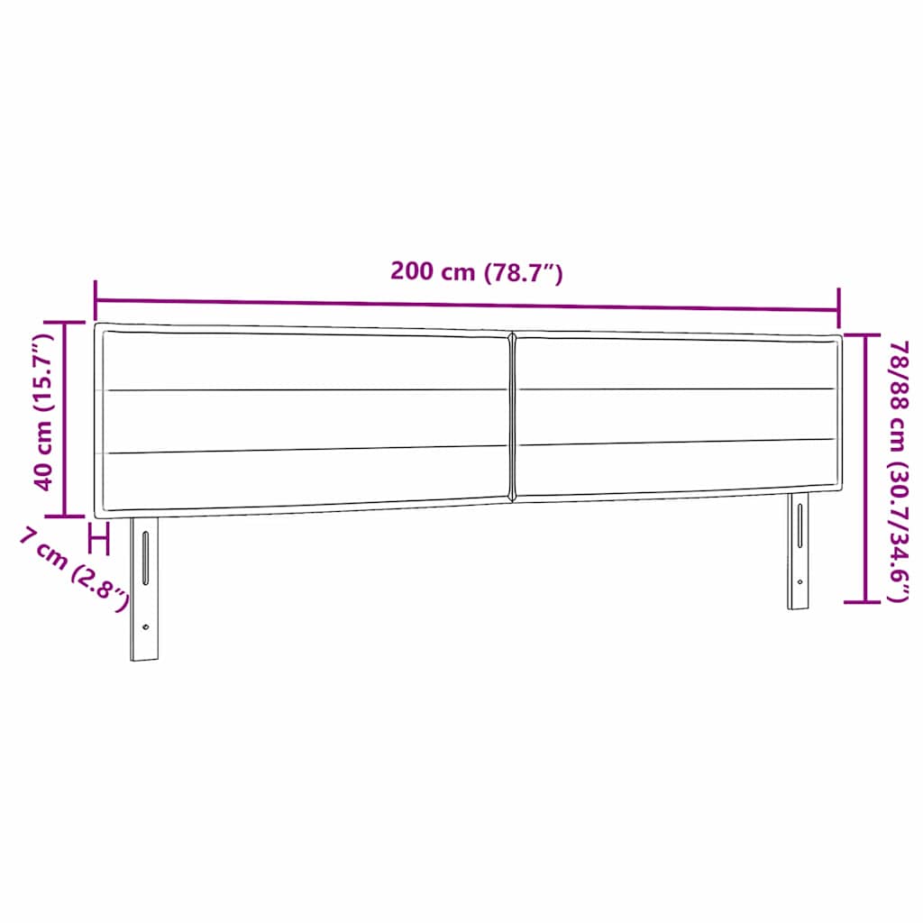 Zadné Čelo Iný S Čelnou Doskou Sivohnedá 200 Cm Látka