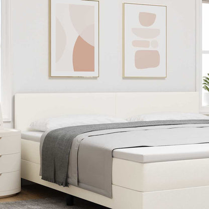 Čelo postele Jednoduchý dizajn Krémové 200 cm Velvet