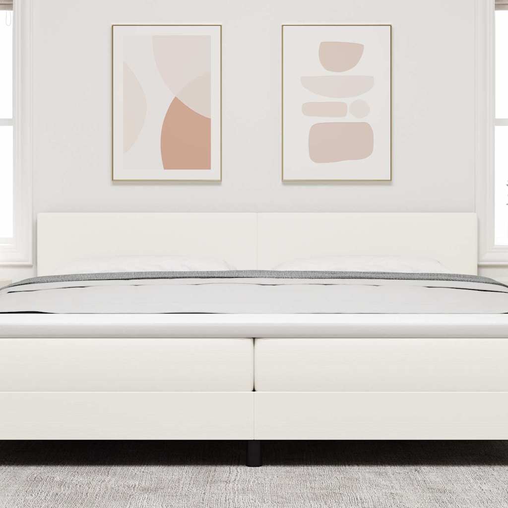 Čelo postele Jednoduchý dizajn Krémové 200 cm Velvet
