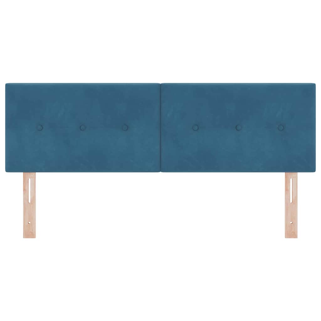 Zadné Čelo Nástenný S Čelnou Doskou Tmavo Modrá 144 Cm Zamat