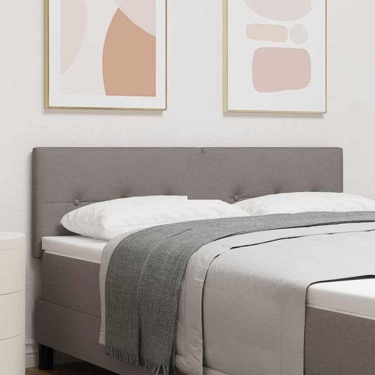 Čelo postele s gombíkovým prešívaním taupe 160 cm textil