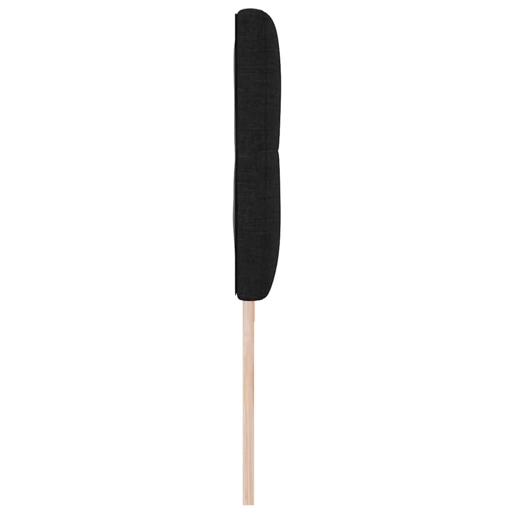 Zadné Čelo S Čelnou Doskou Čierna 200 Cm Látka