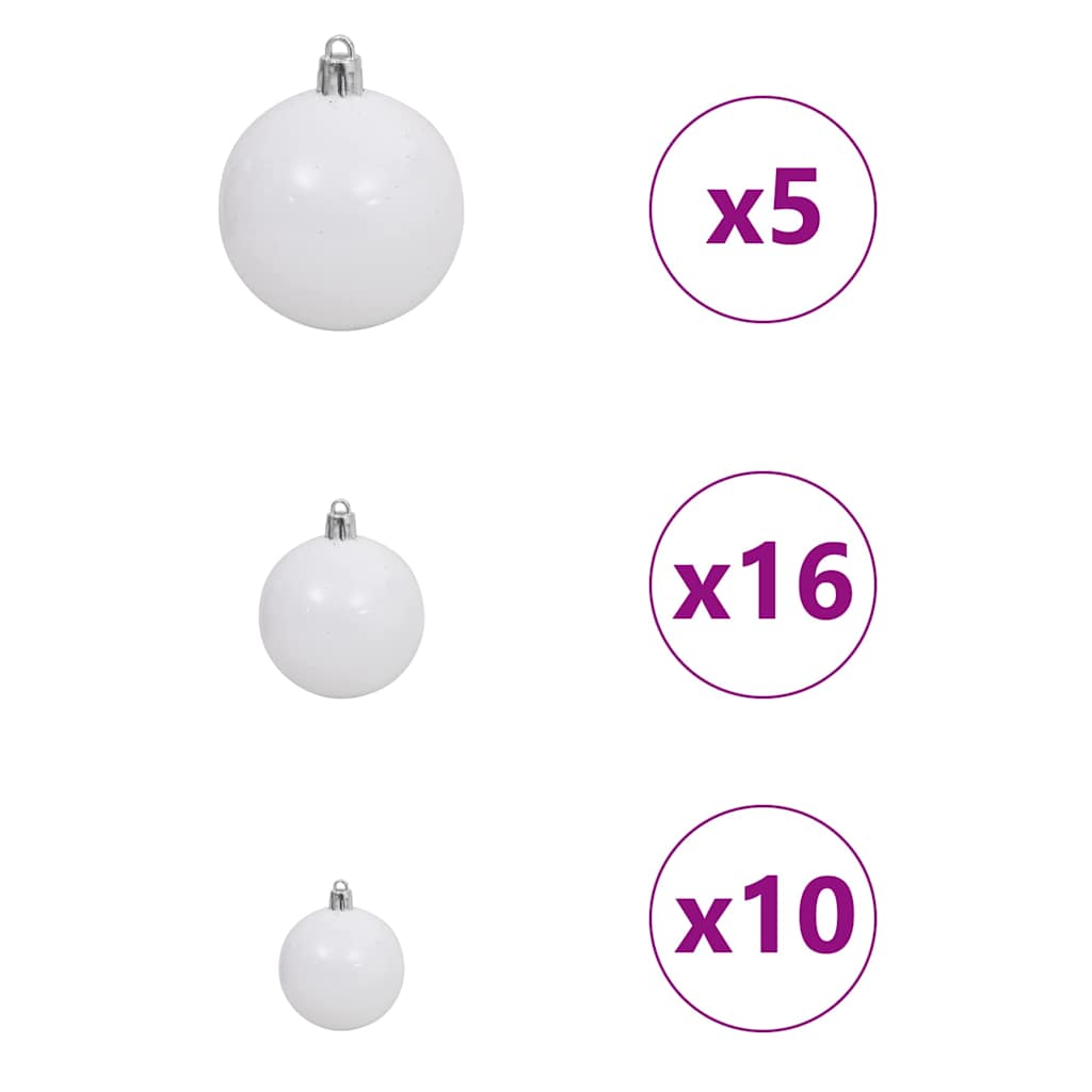 Umelý Sklápací Vianočný Stromček S 300 Led-I 180 Cm Pvc