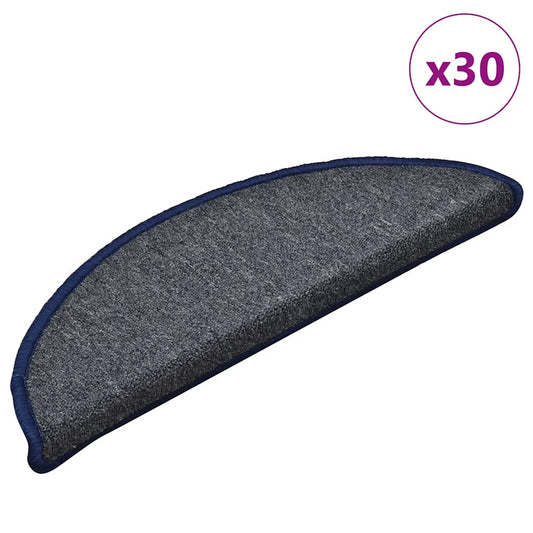 Nášľapy na schody 30 ks tmavošedá a modrá 56x17x3 cm