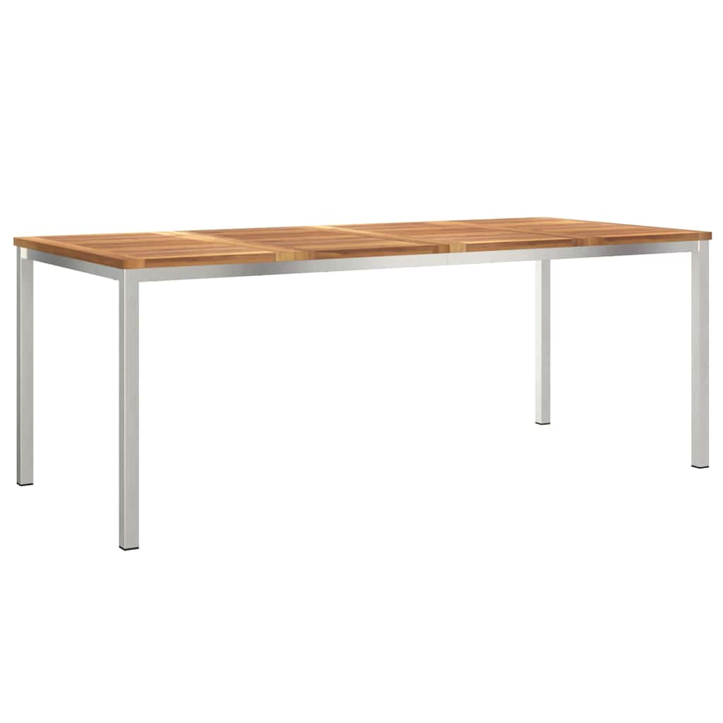 Záhradný jedálenský set 9 pcs Hnedá Tíkový masív