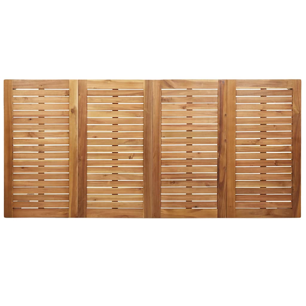 Záhradný jedálenský set 9 pcs Hnedá Tíkový masív