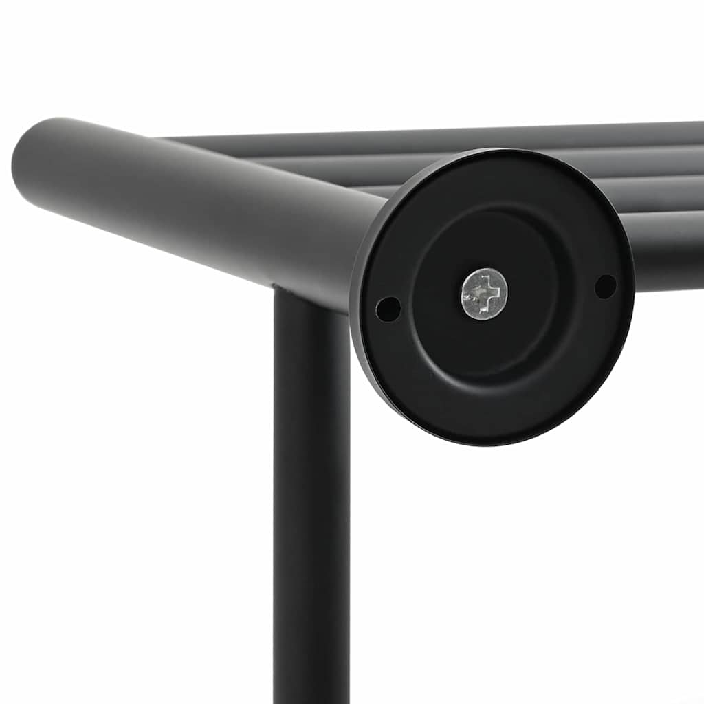 Držiak Na Uteráky Čierna 61 X 23 X 17 Cm Nehrdzavejúca Oceľ