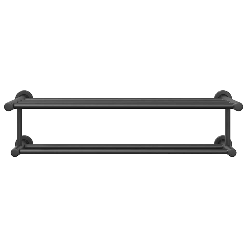 Držiak Na Uteráky Čierna 61 X 23 X 17 Cm Nehrdzavejúca Oceľ