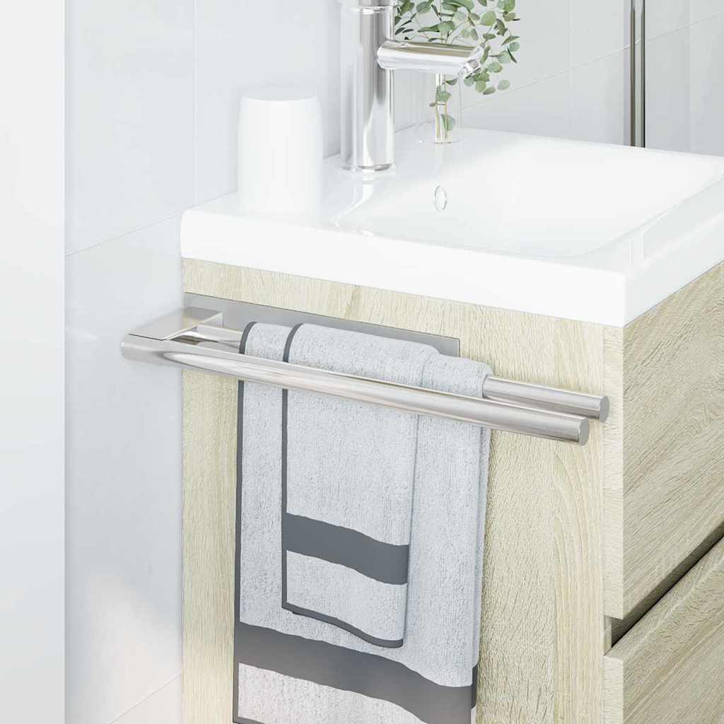 Držiak Na Uteráky Strieborná 40 X 9 X 4 Cm Nehrdzavejúca Oceľ