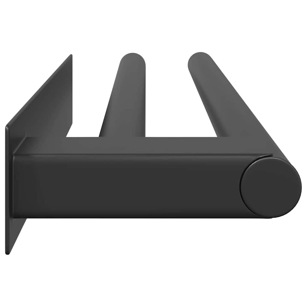 Držiak Na Uteráky Čierna 40 X 9 X 4 Cm Nehrdzavejúca Oceľ