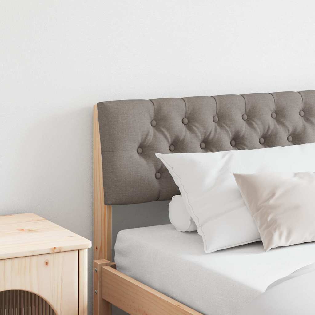 Čalúnené Čelo Postele Sivohnedá 200 Cm Masívne Borovicové Drevo