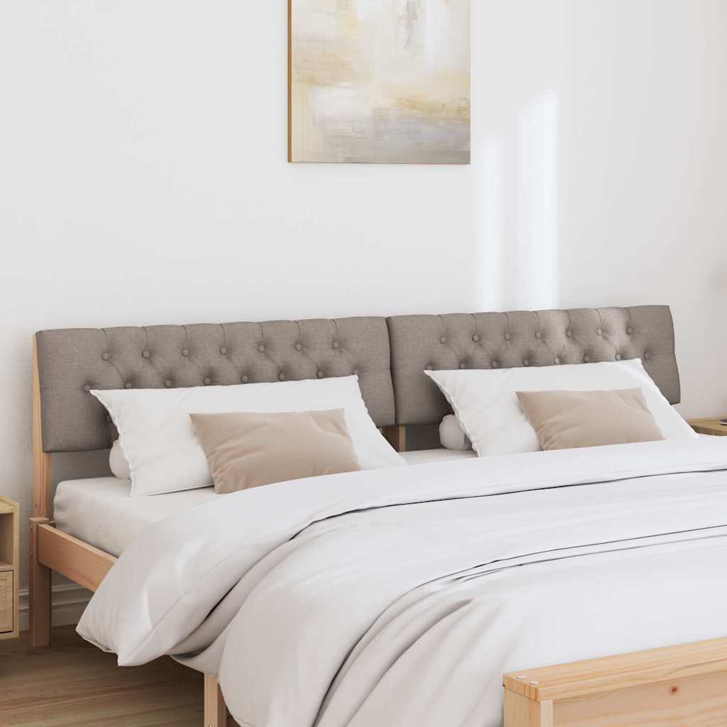 Čalúnené Čelo Postele Sivohnedá 200 Cm Masívne Borovicové Drevo