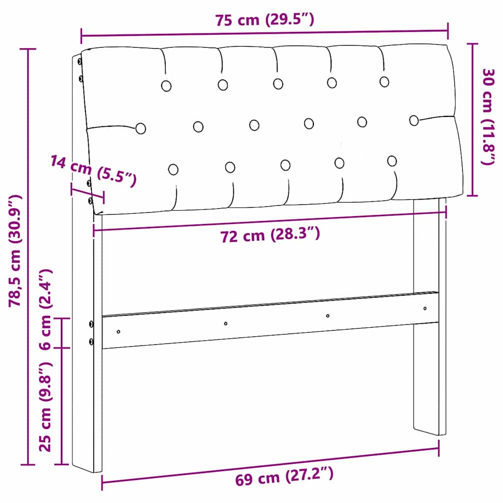 Čalúnené Čelo Postele Svetlosivá 75 Cm Masívne Borovicové Drevo